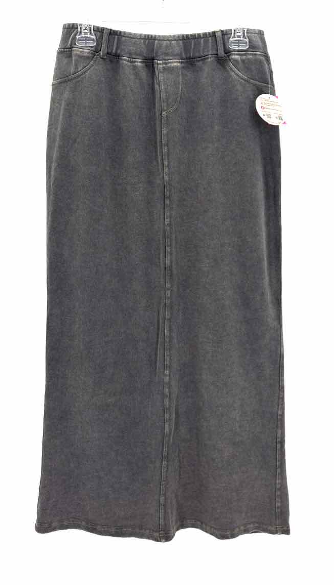 Size L VINTAGE HAVANA Gray Knit Skirt
