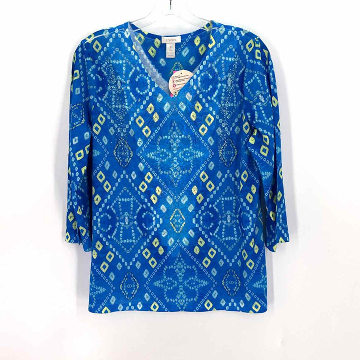 Size M Chico's Royal Blue Knit Shirt