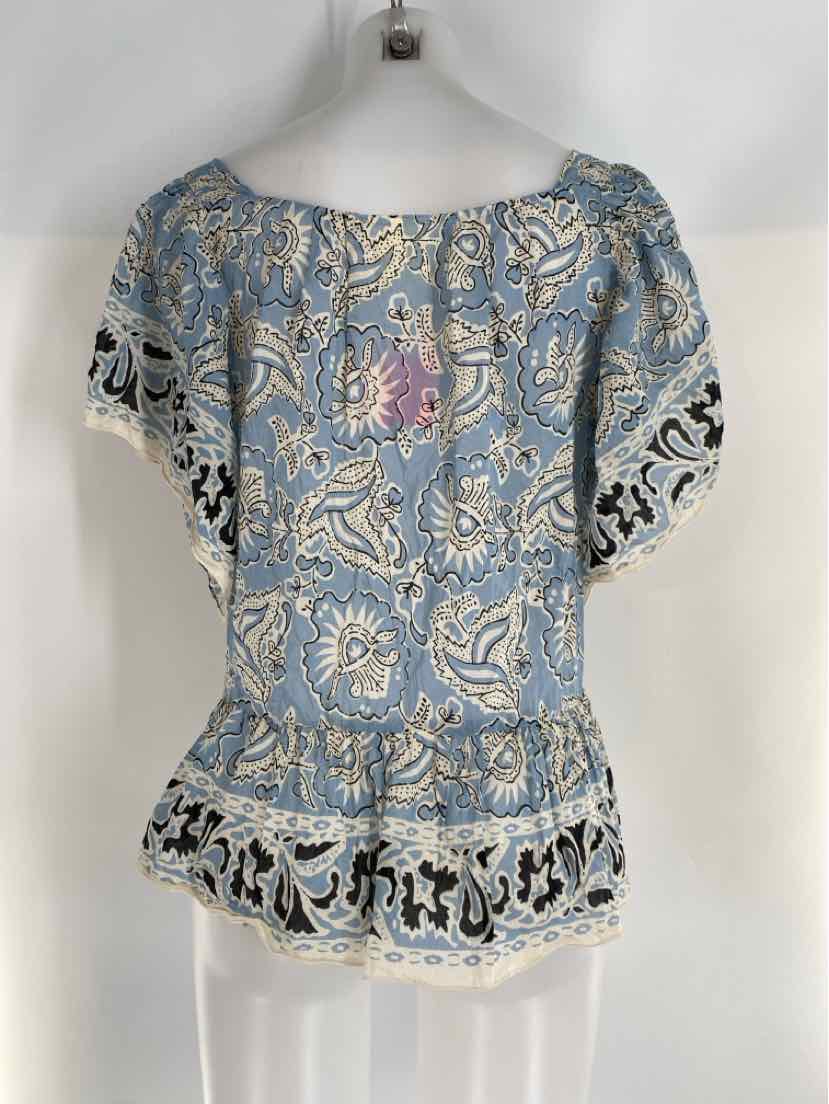 Size S Blue Print Shirt