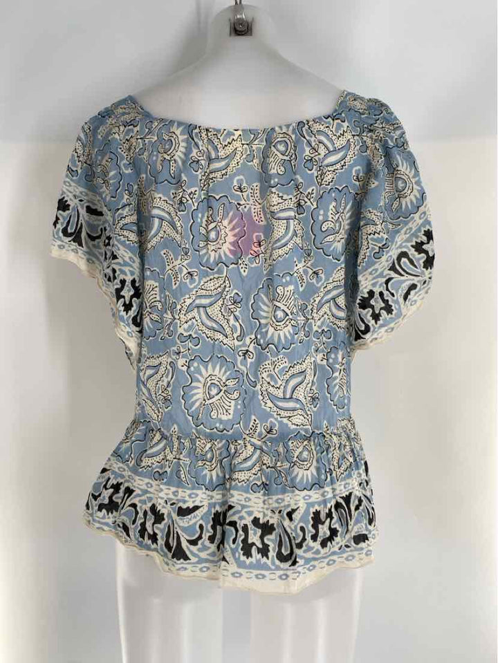 Size S Blue Print Shirt
