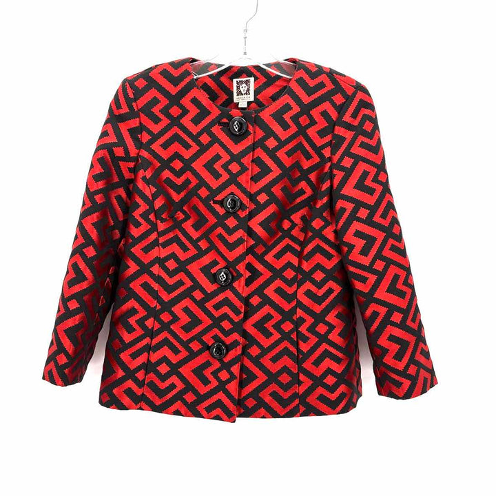 Size 4 Anne Klein Red Blazer
