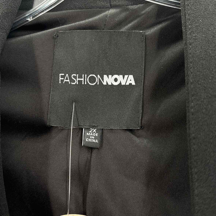 Size 2X FASHION NOVA Black Jacket