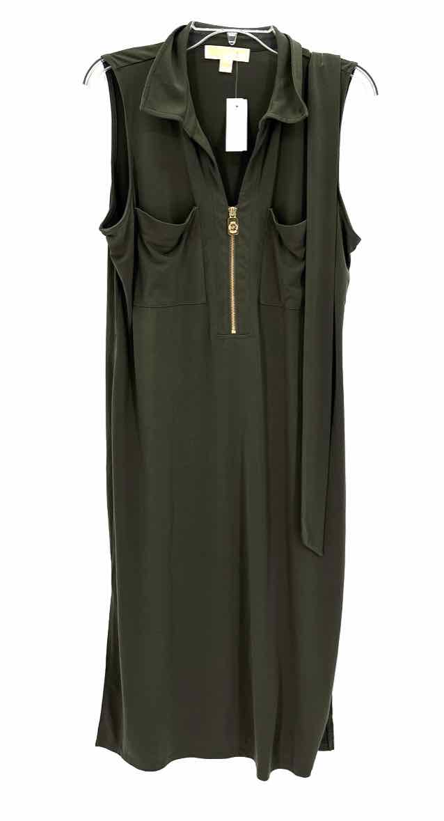 Size L Michael Kors Olive Dress