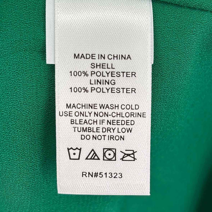 Size XS CECE Green Print Dress