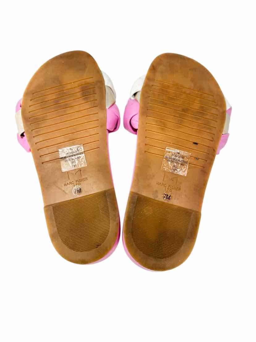 Shoe Size 7 MARC FISHER Pink Leather Sandals