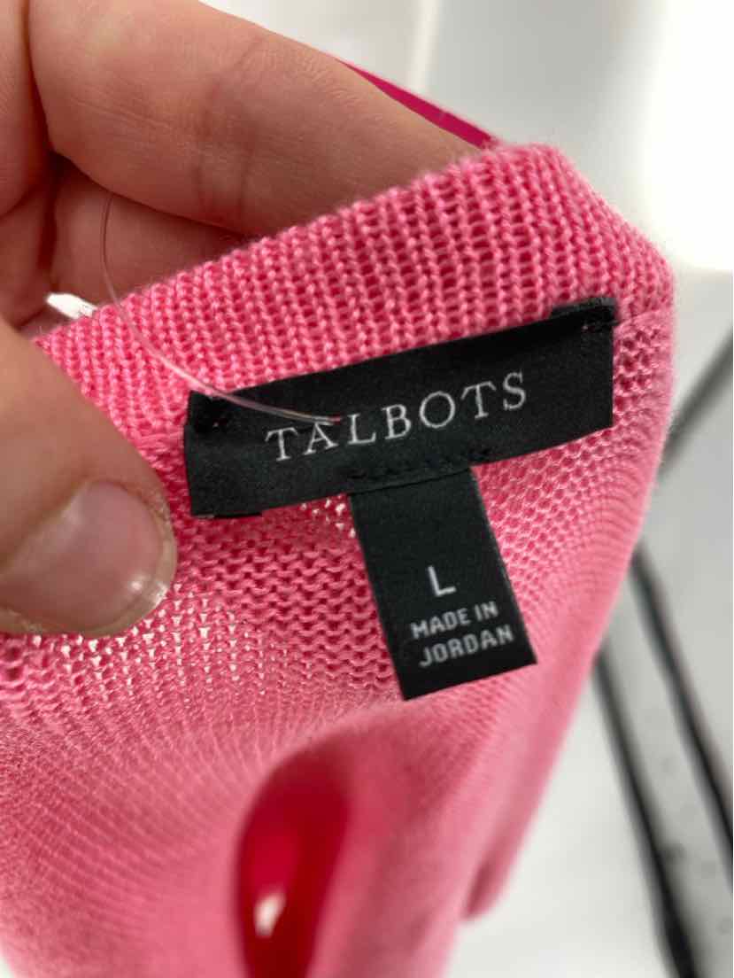 Size L Talbots Pink Sweater