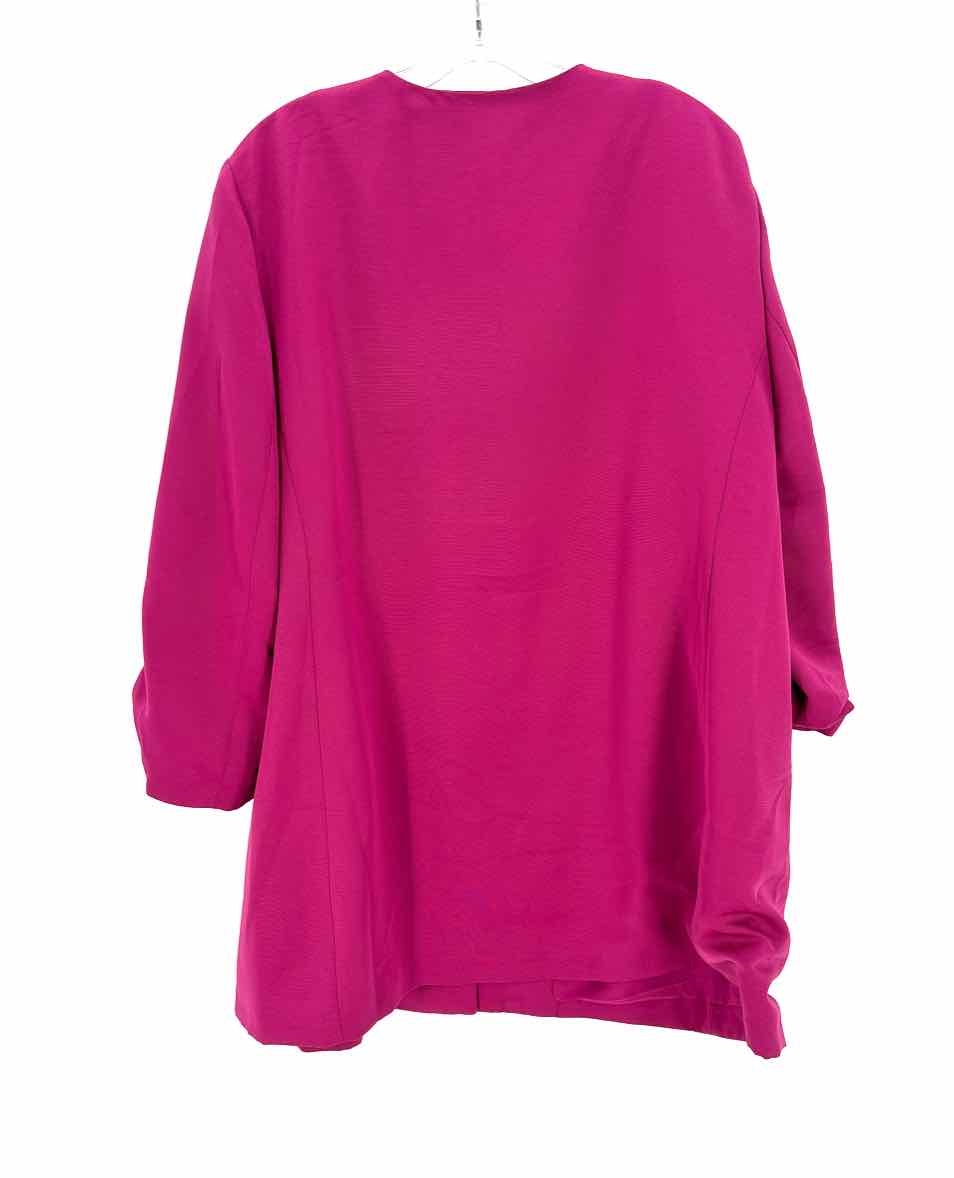 Size 1X Chico's Fuschia Blazer