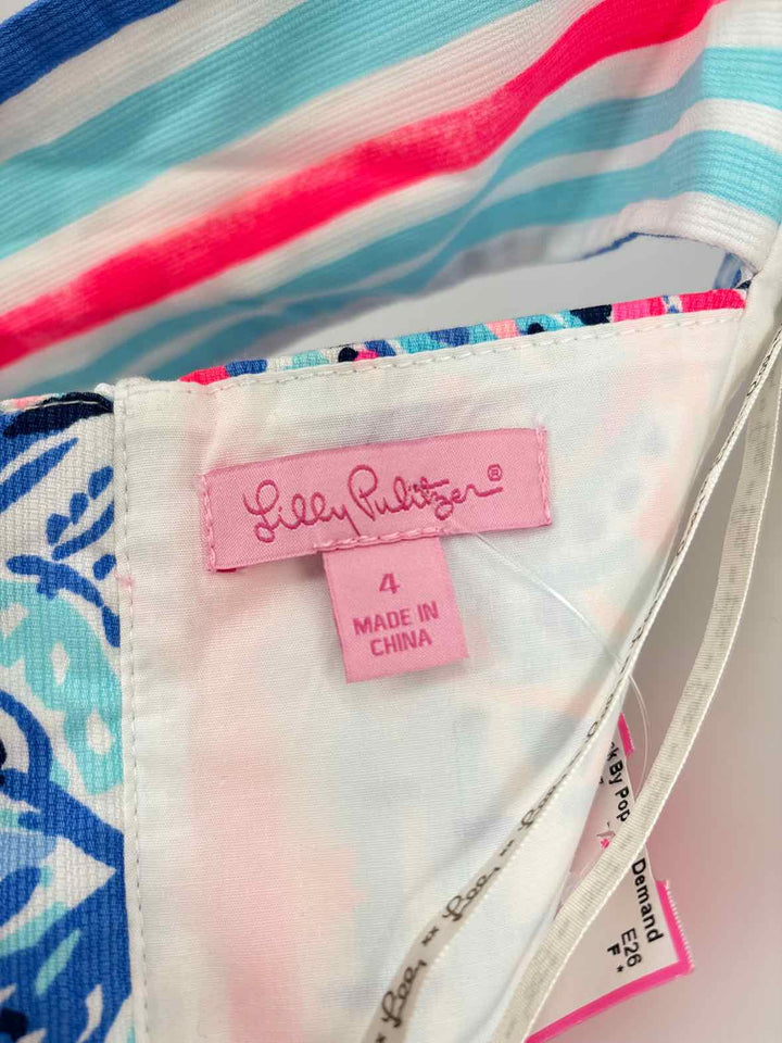 Size 4 Lilly Pulitzer Blue Print Dress