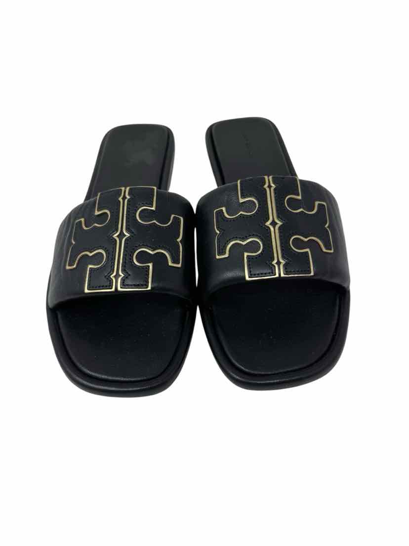 Shoe Size 9.5 Tory Burch Black Leather Sandals