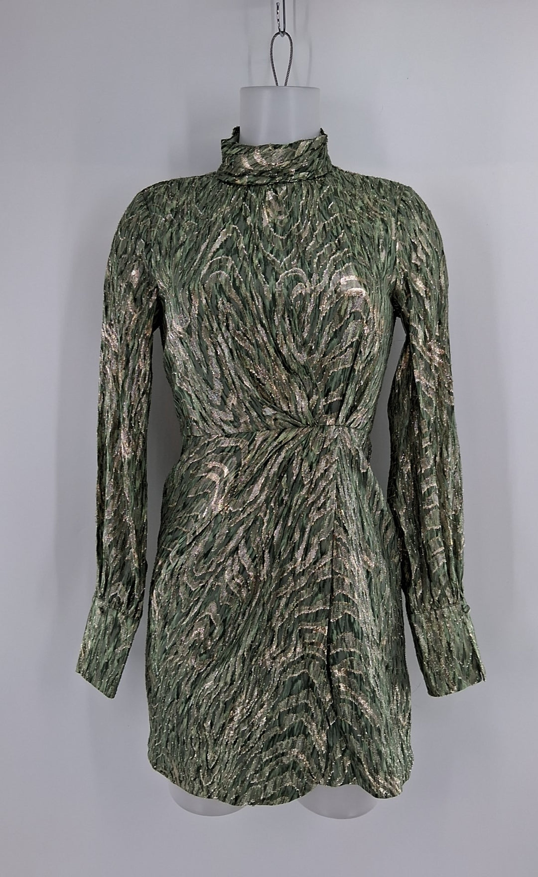 Size 0 JONATHAN SIMKHAI Green Sateen Luxury - Dress
