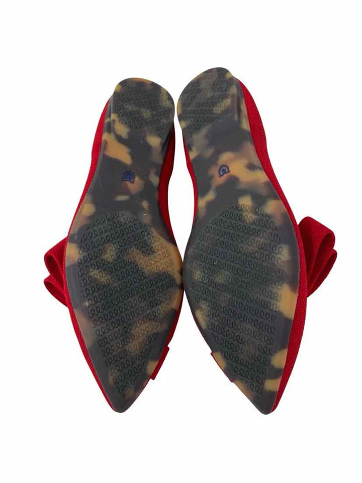 Shoe Size 8 ROTHY'S Red Flats