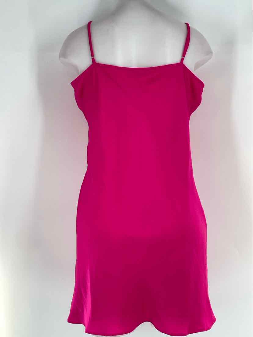 Size L Fuschia Sateen Dress
