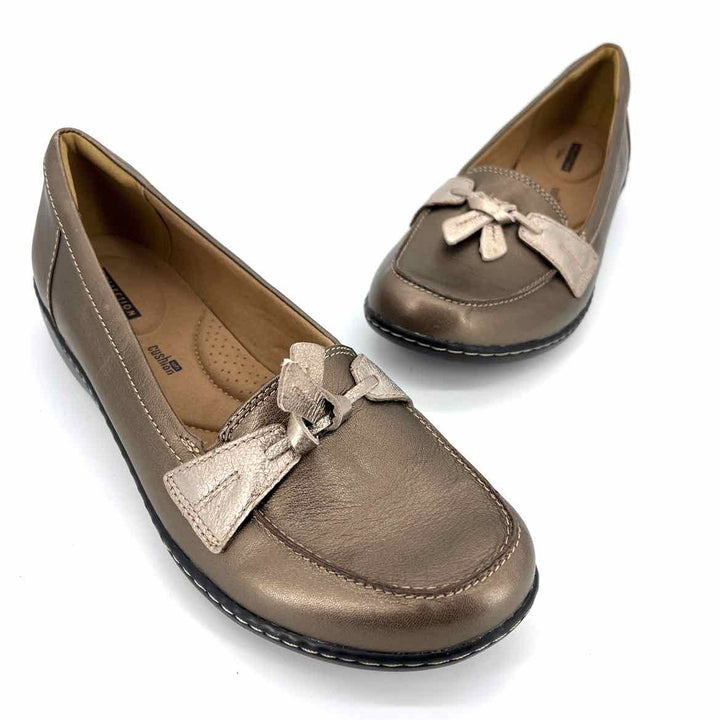 Shoe Size 10 CLARKS Bronze Flats