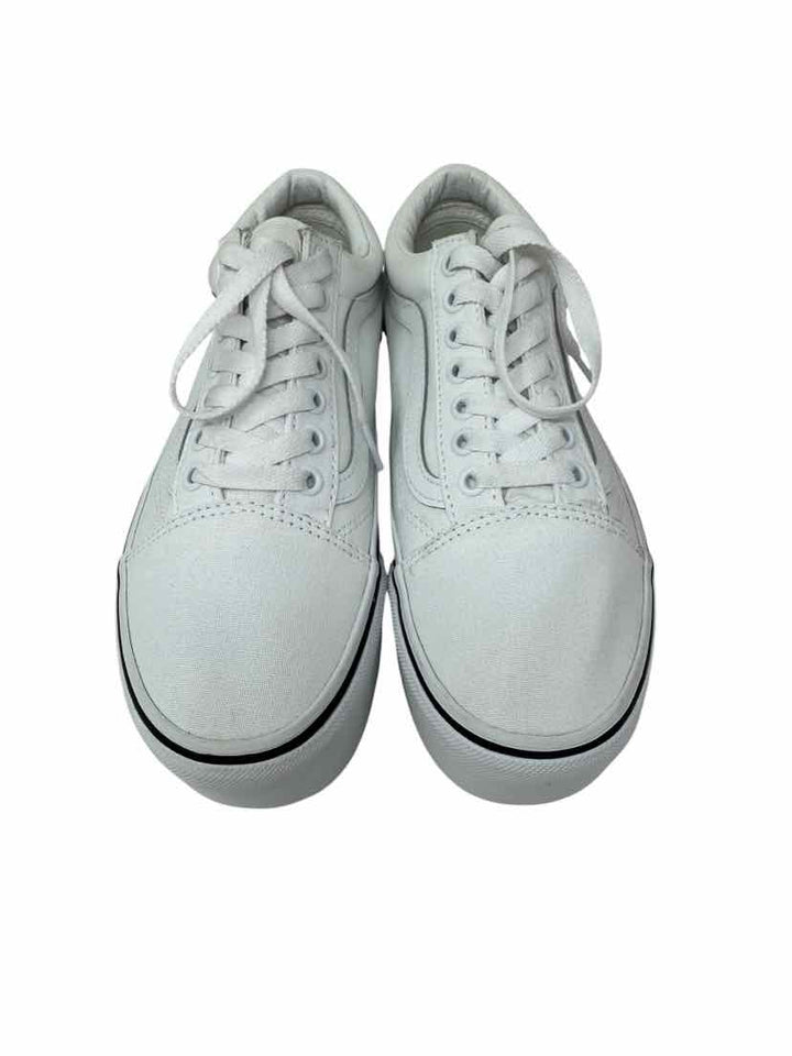 Shoe Size 8 Vans White Sneakers