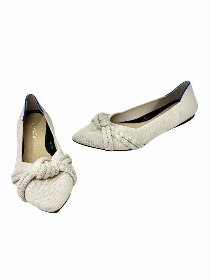 Shoe Size 10 ROTHY'S Cream Flats
