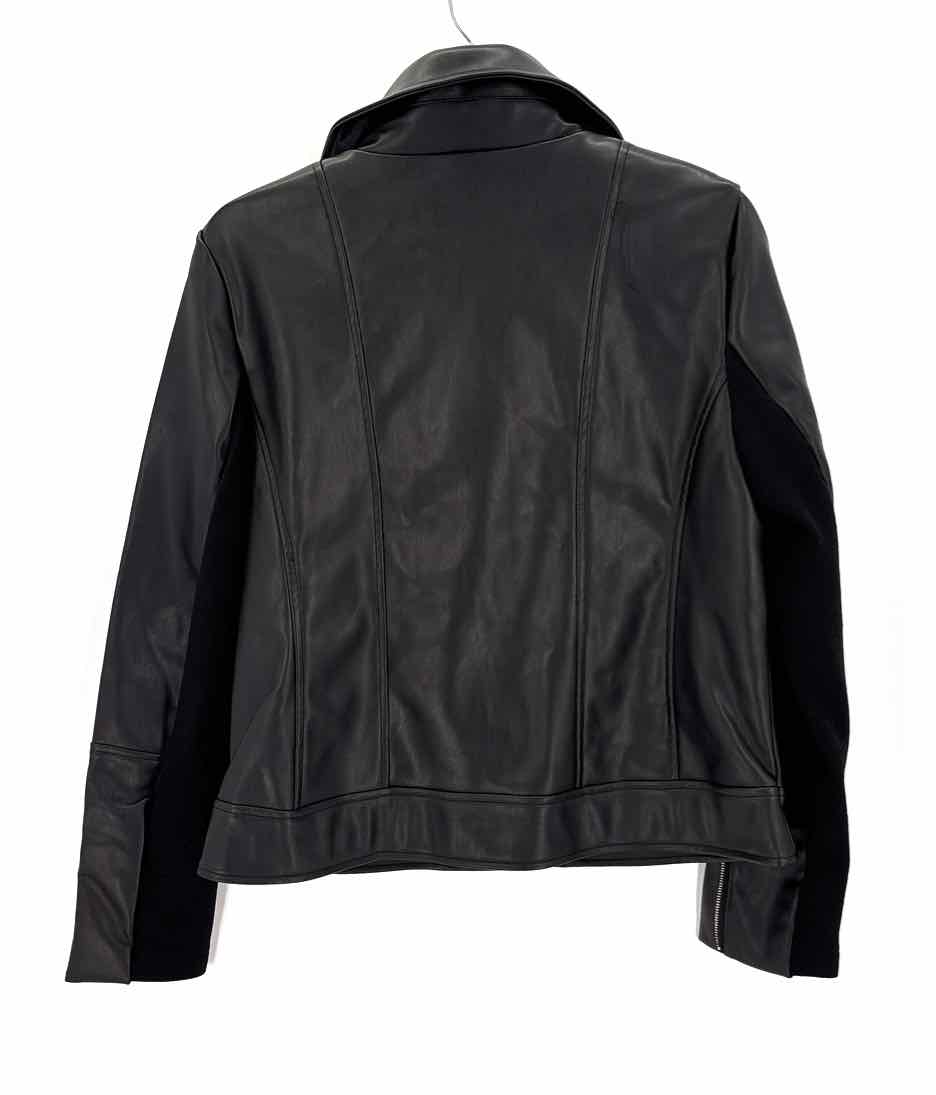 Size L Black Faux Leather Jacket