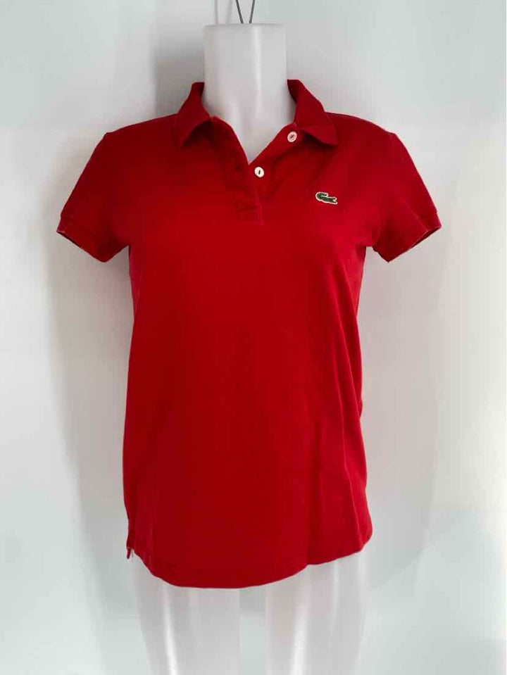 Size 40 Lacoste Red Shirt