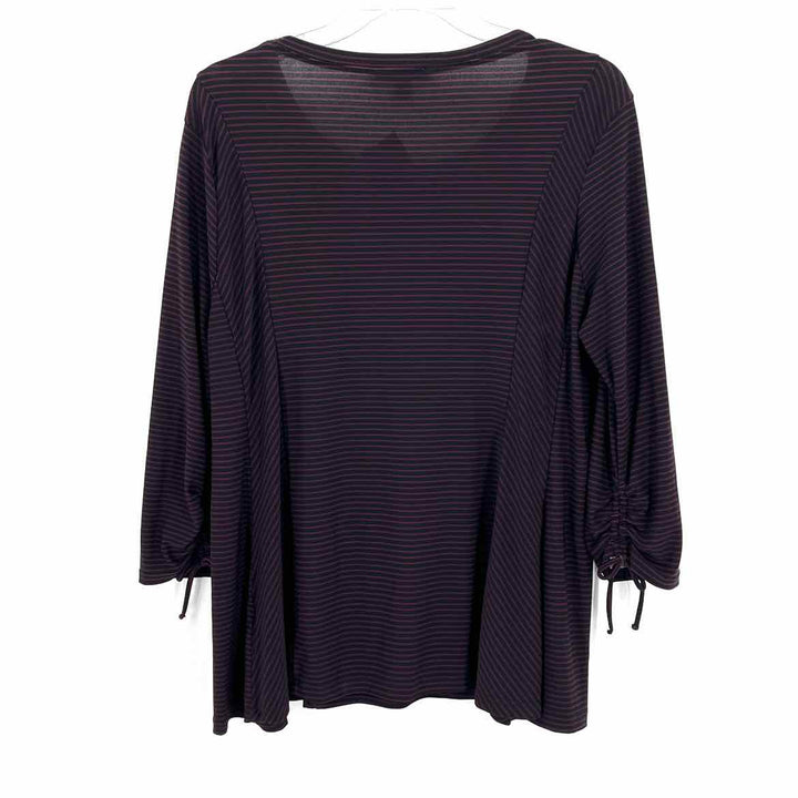 Size L Roz & Ali Purple Shirt