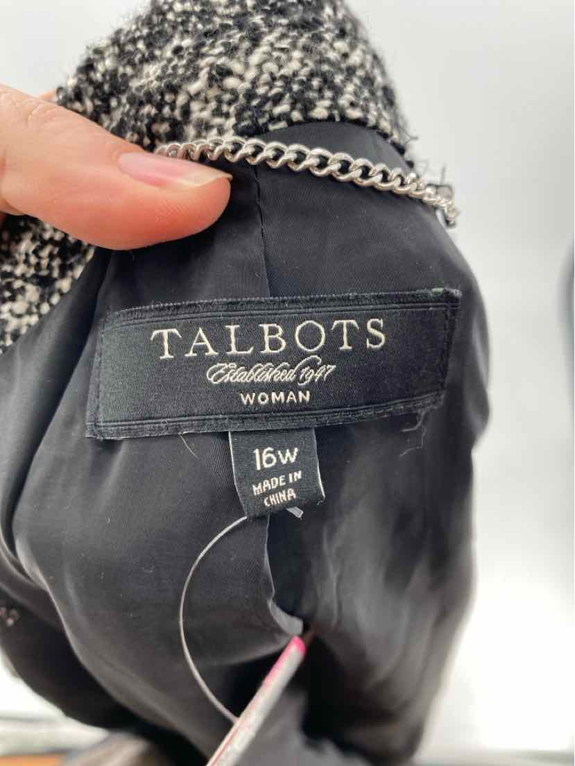 Size 16W Talbots Black Jacket
