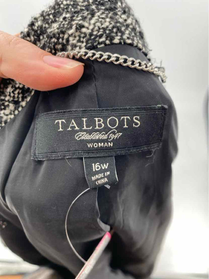 Size 16W Talbots Black Jacket