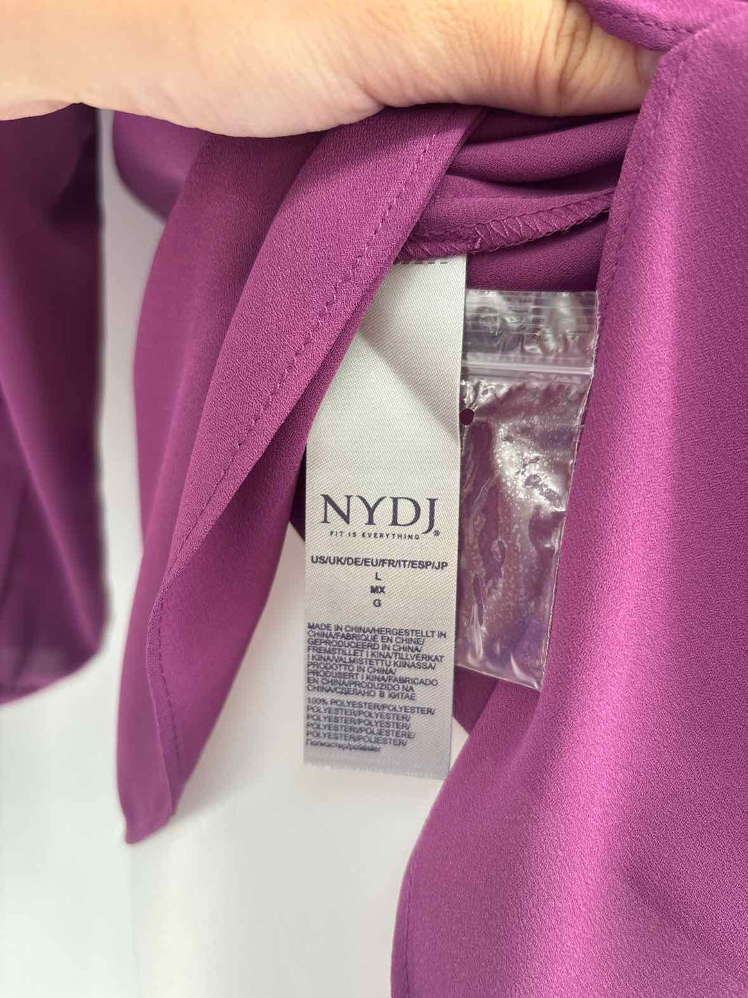 Size L NYDJ Purple Shirt