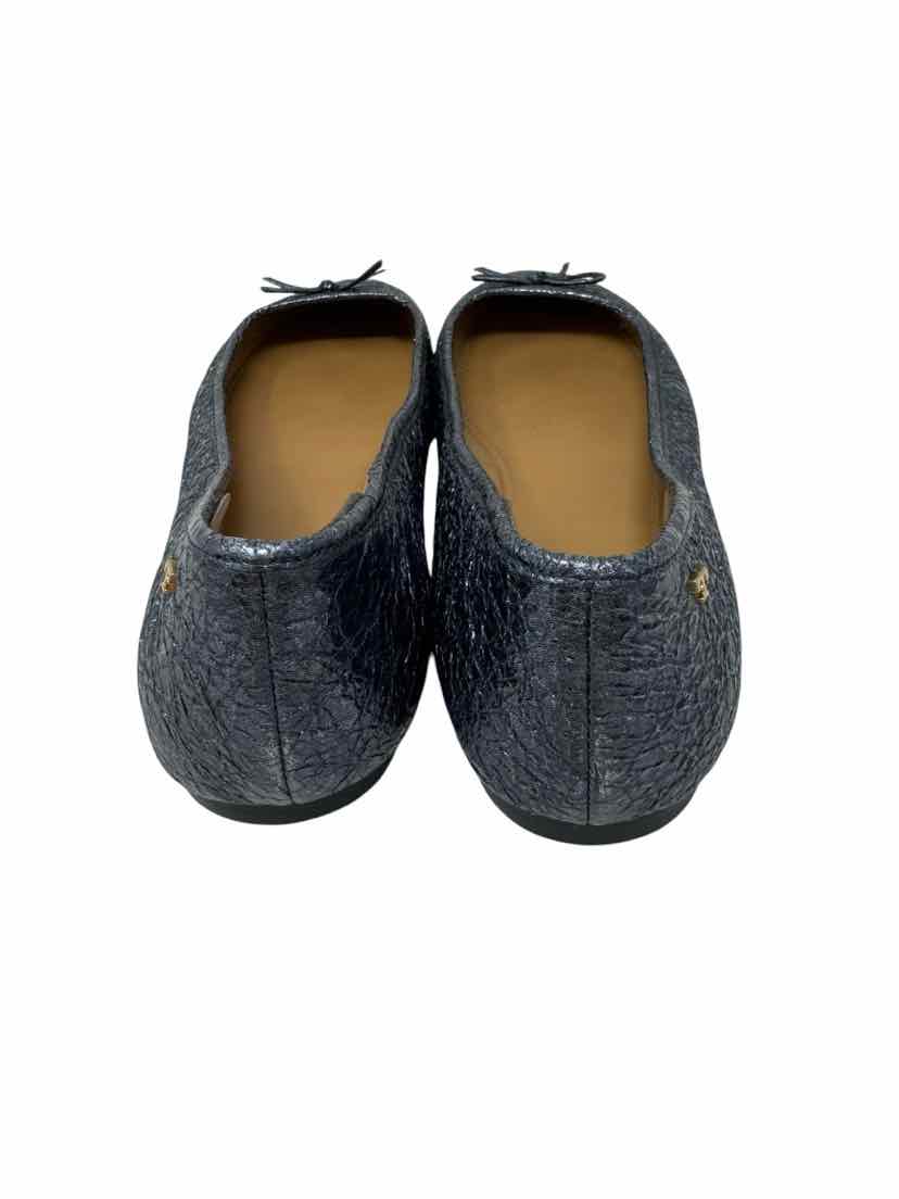 Shoe Size 9 Tory Burch Blue Leather Flats