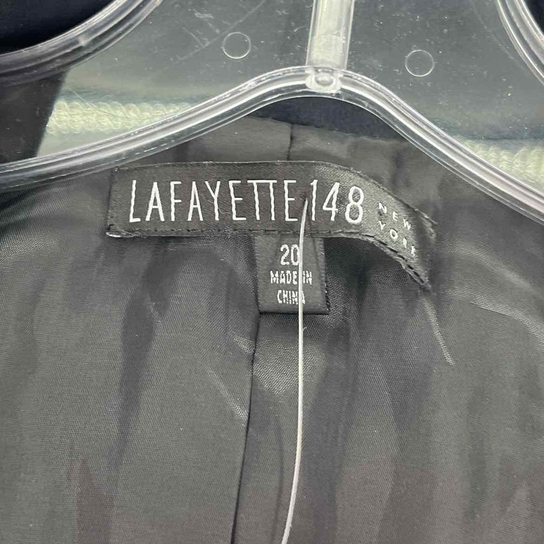 Size 20 LAFAYETTE Black Sateen Blazer