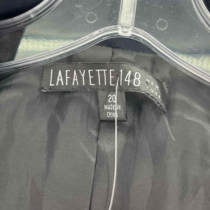 Size 20 LAFAYETTE Black Sateen Blazer