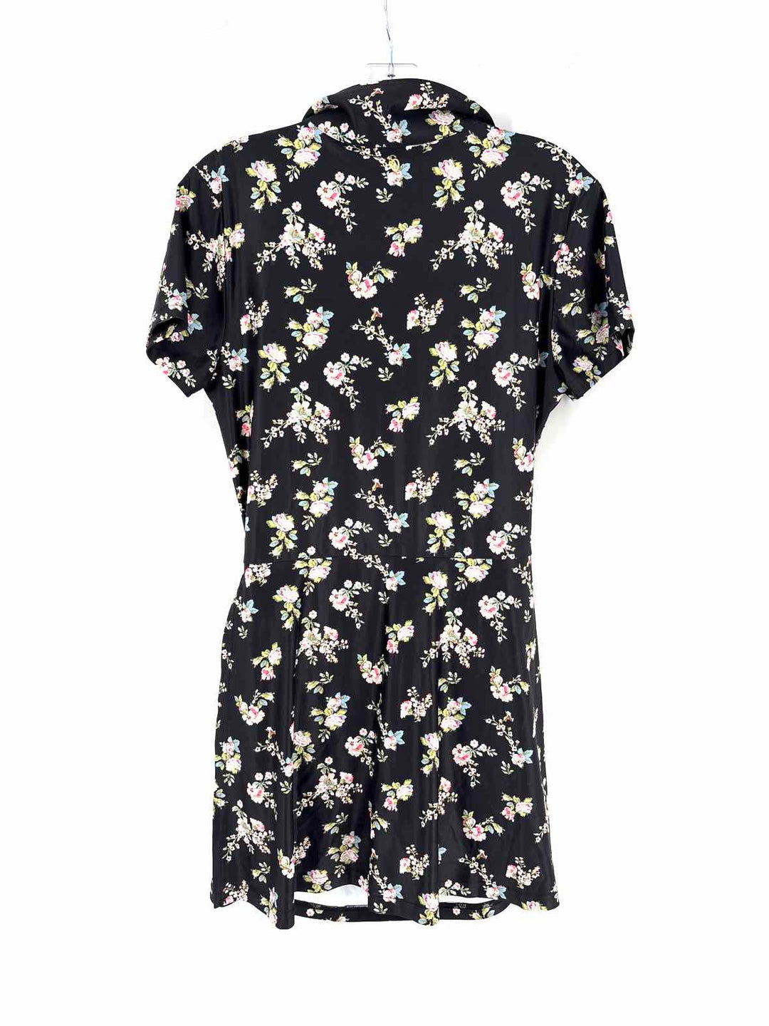Size L Black Print Dress