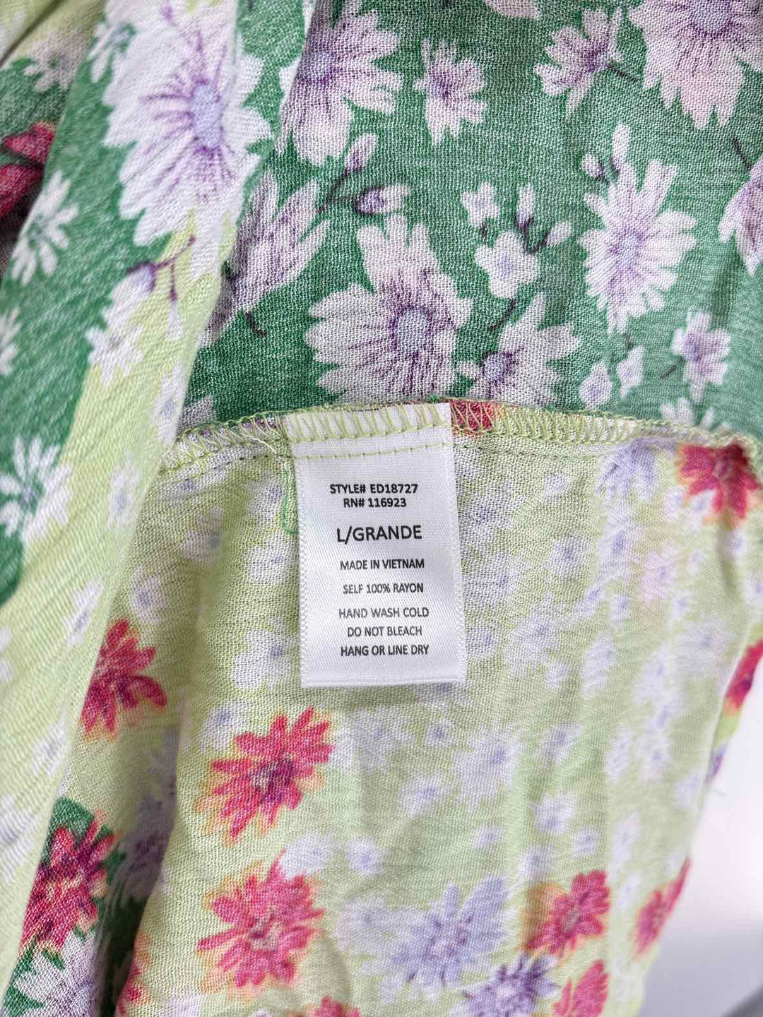 Size L EASEL Green Dress