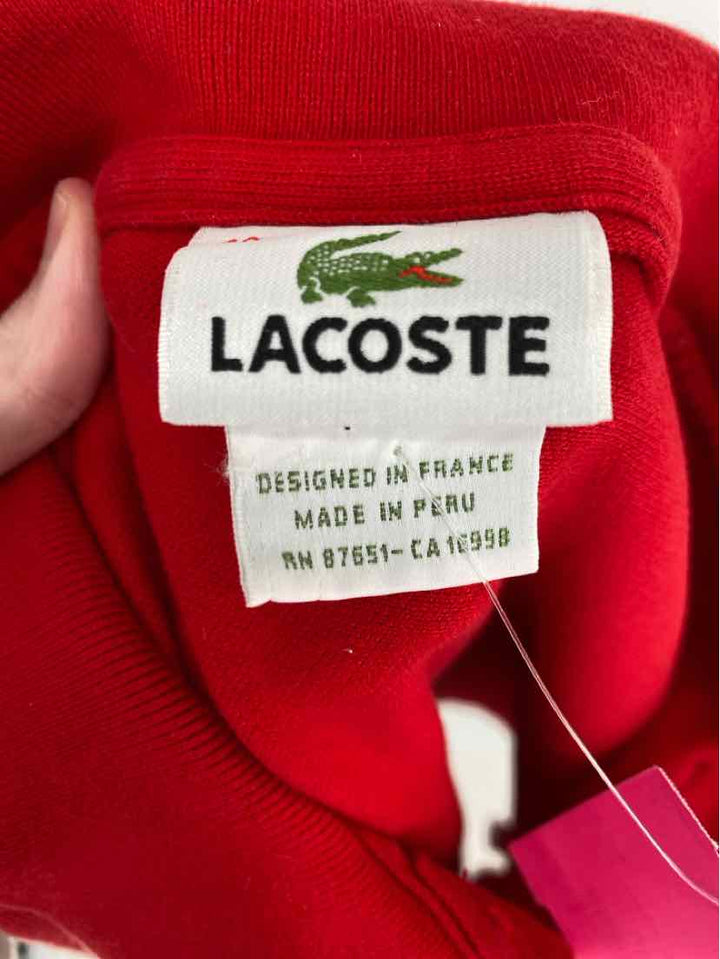 Size 40 Lacoste Red Shirt