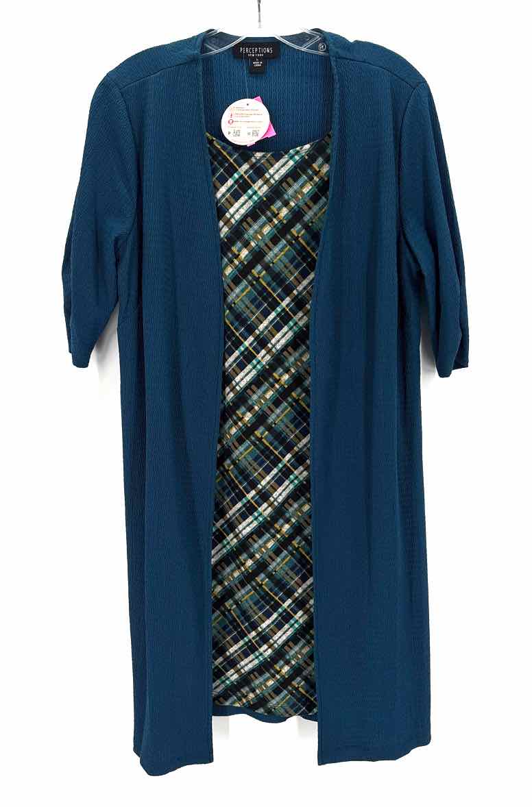 Size L Teal Knit Dress