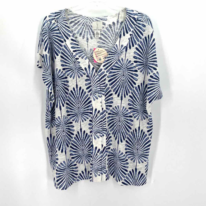 Size 2X JOIE White Linen Shirt