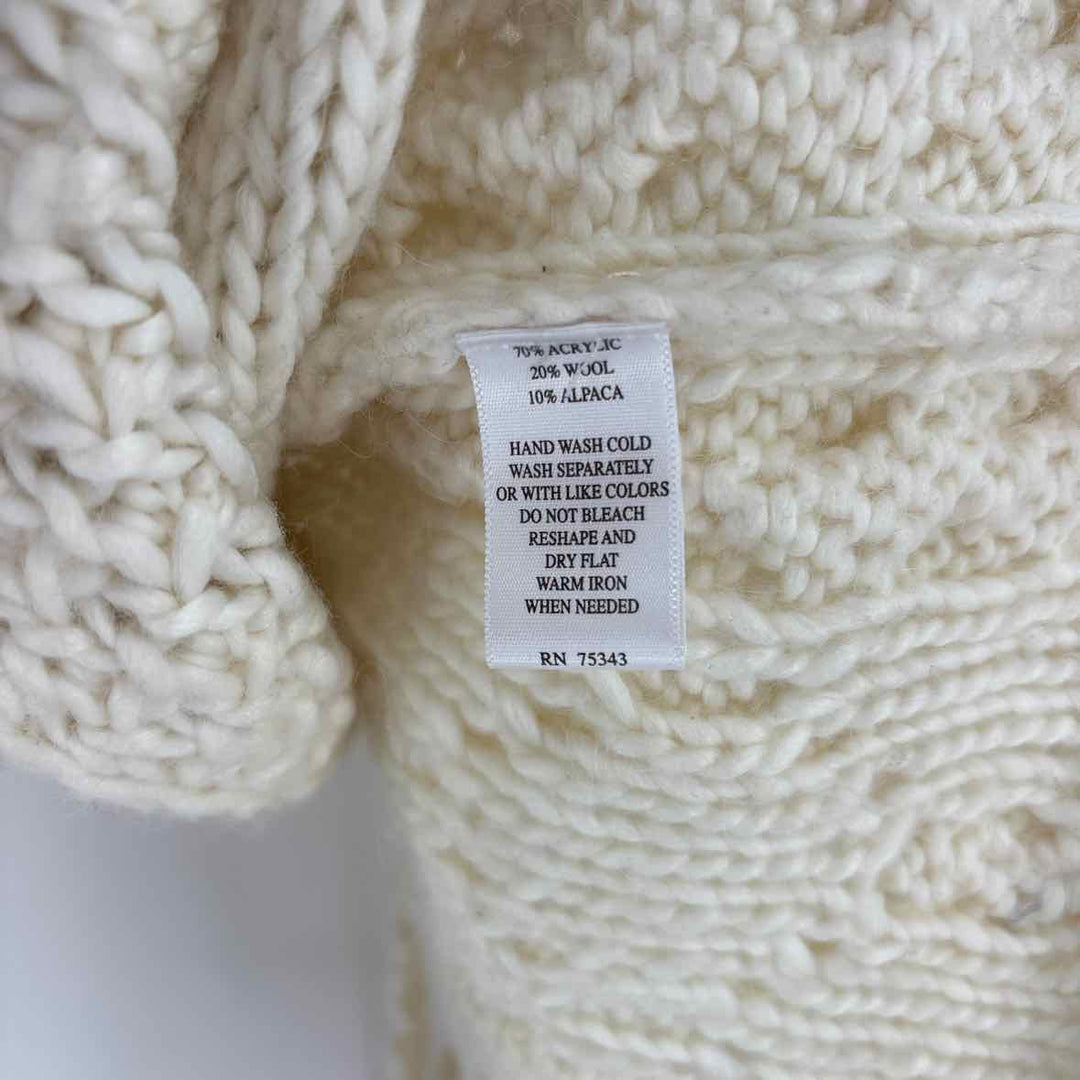 Size L Ivory Knit Cardigan