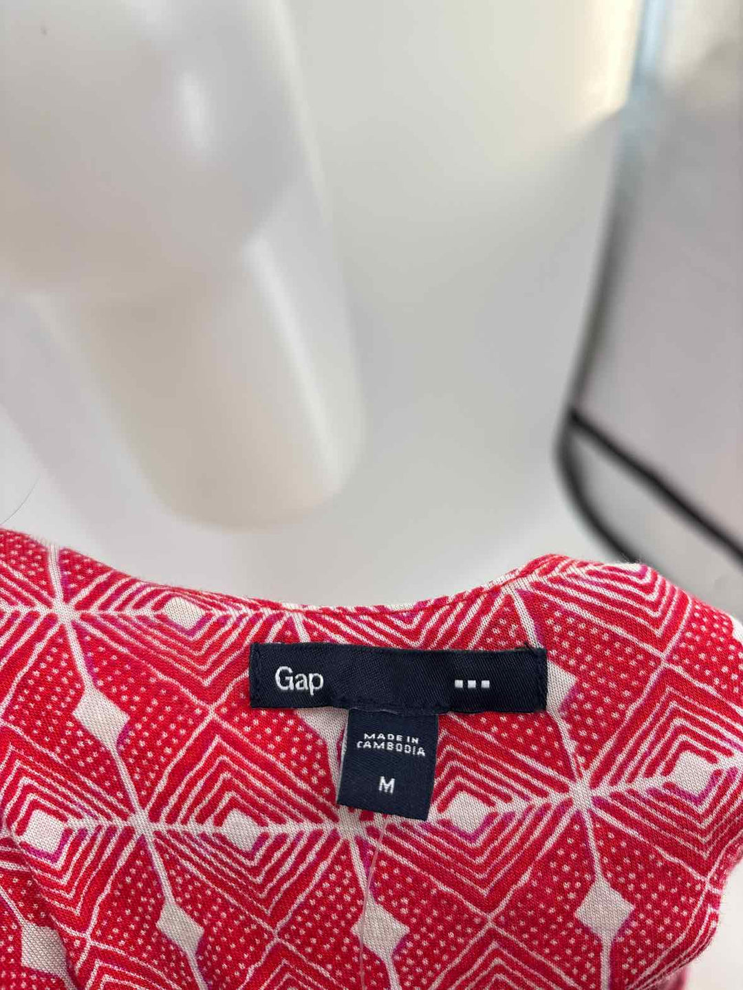 Size M GAP Red Print Dress