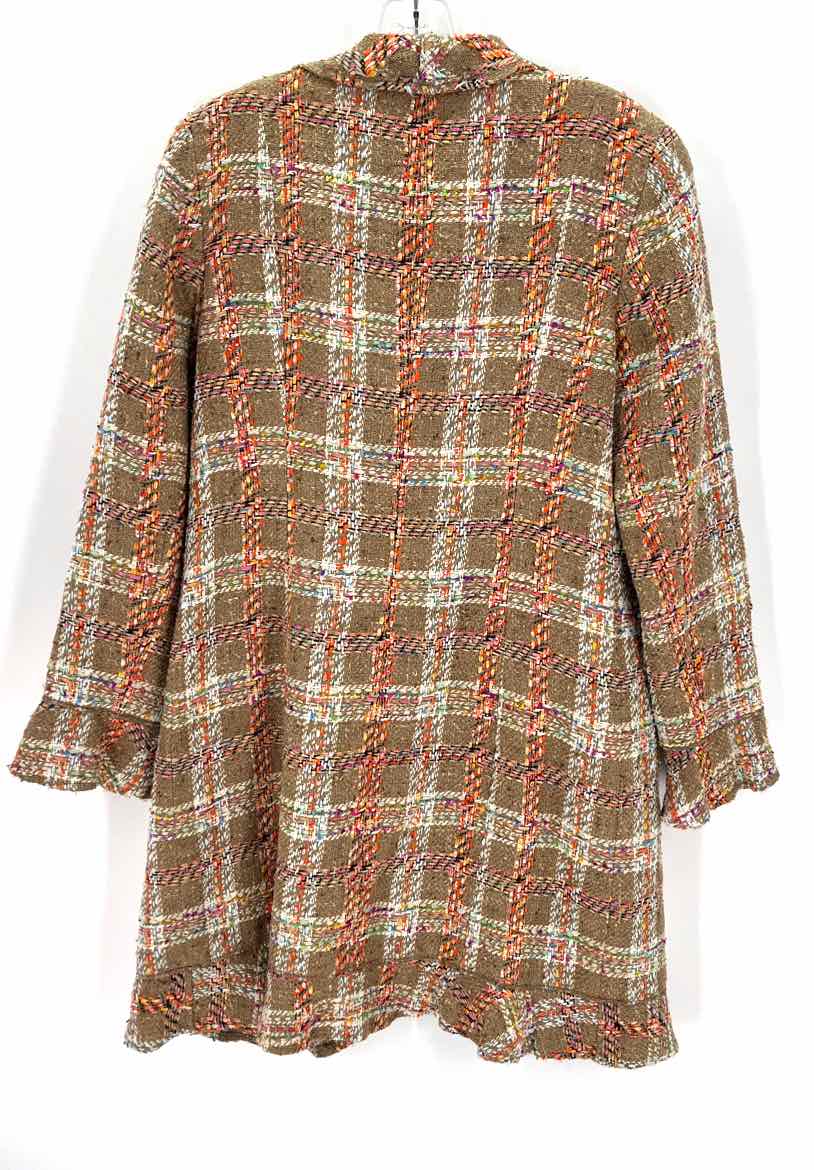 Size 10 DONCASTER Taupe Wool Silk Coat