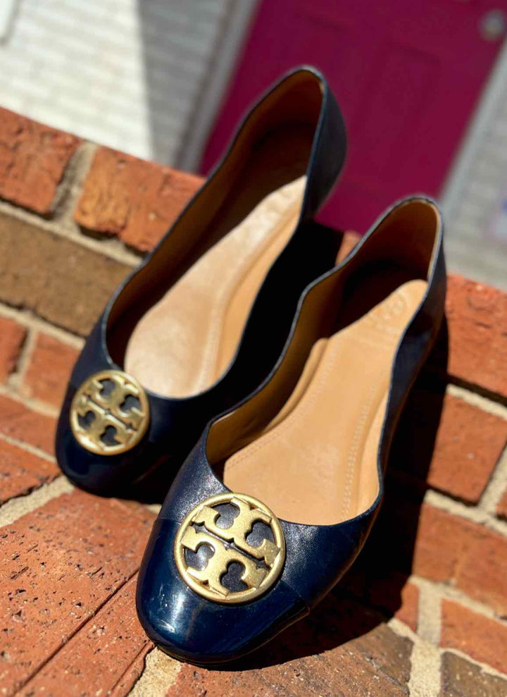 Shoe Size 9 Tory Burch Navy Flats