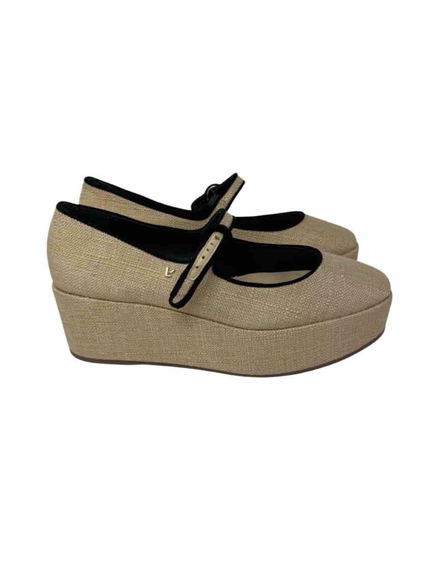 Shoe Size 8.5 LARROUDE Beige Wedge