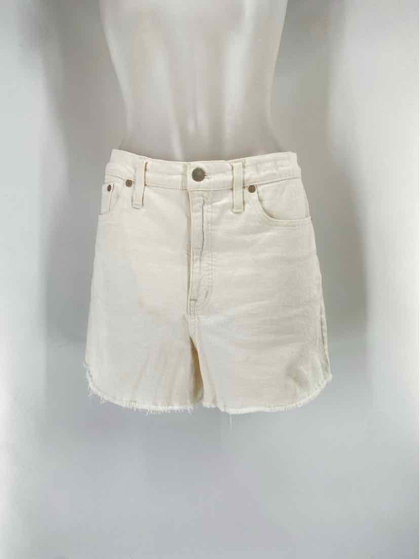 Size 31 MADEWELL Cream Shorts
