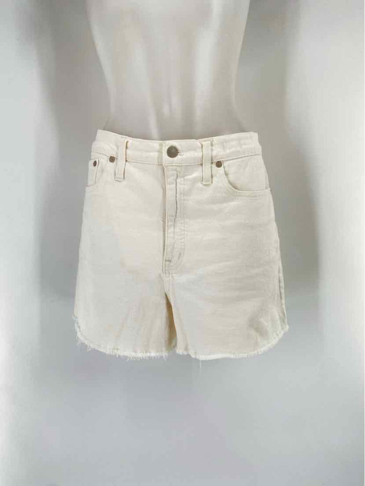 Size 31 MADEWELL Cream Shorts