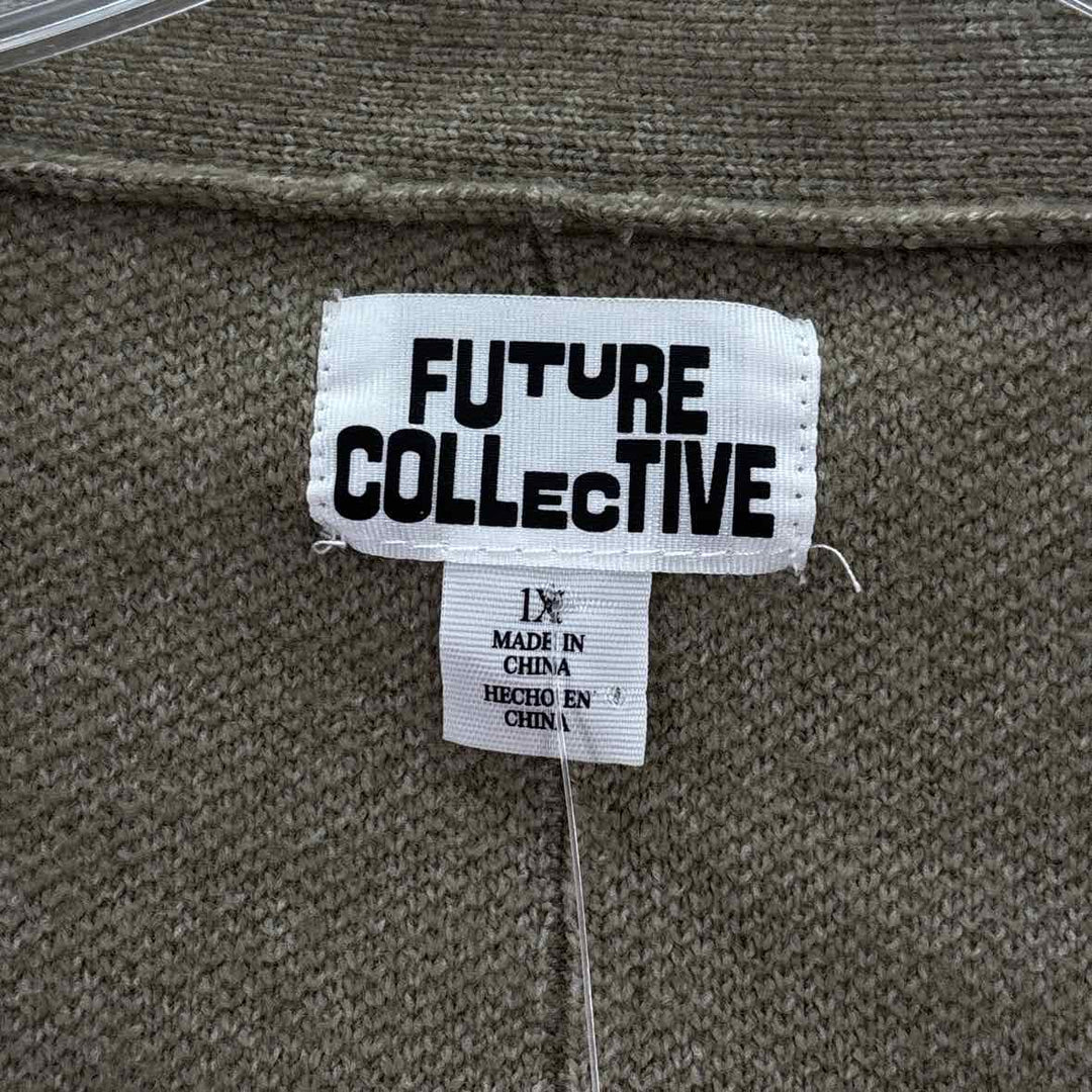 Size 1X Tan Knit Sweater