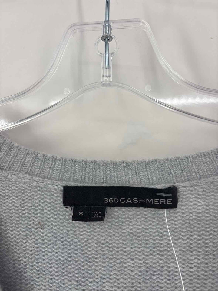 Size S 360 CASHMERE Gray Cashmere Sweater
