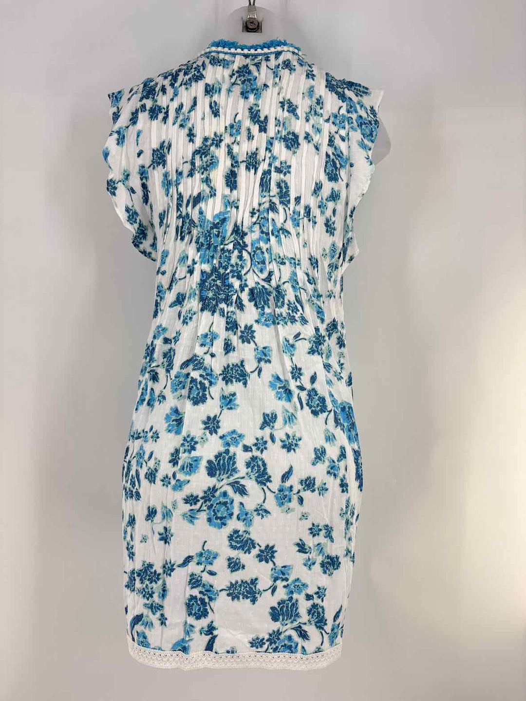 Size S CYNTHIA ROWLEY Blue Print Dress