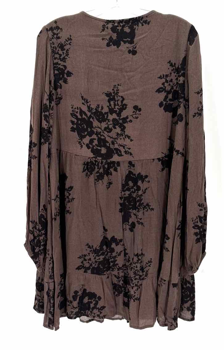 Size M HUDSON GREY Brown Dress