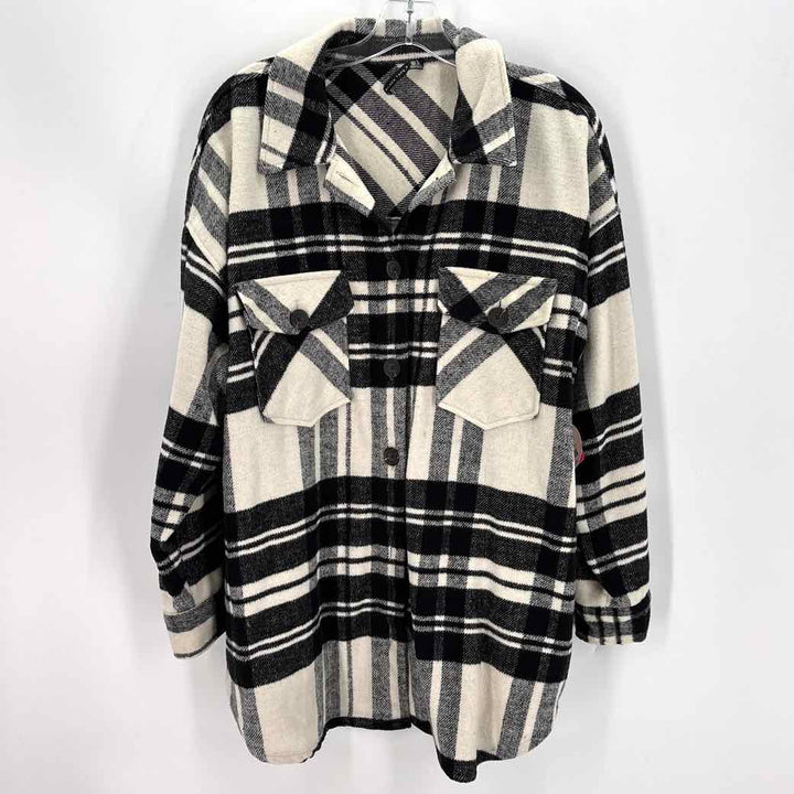 Size XL White Flannel Jacket