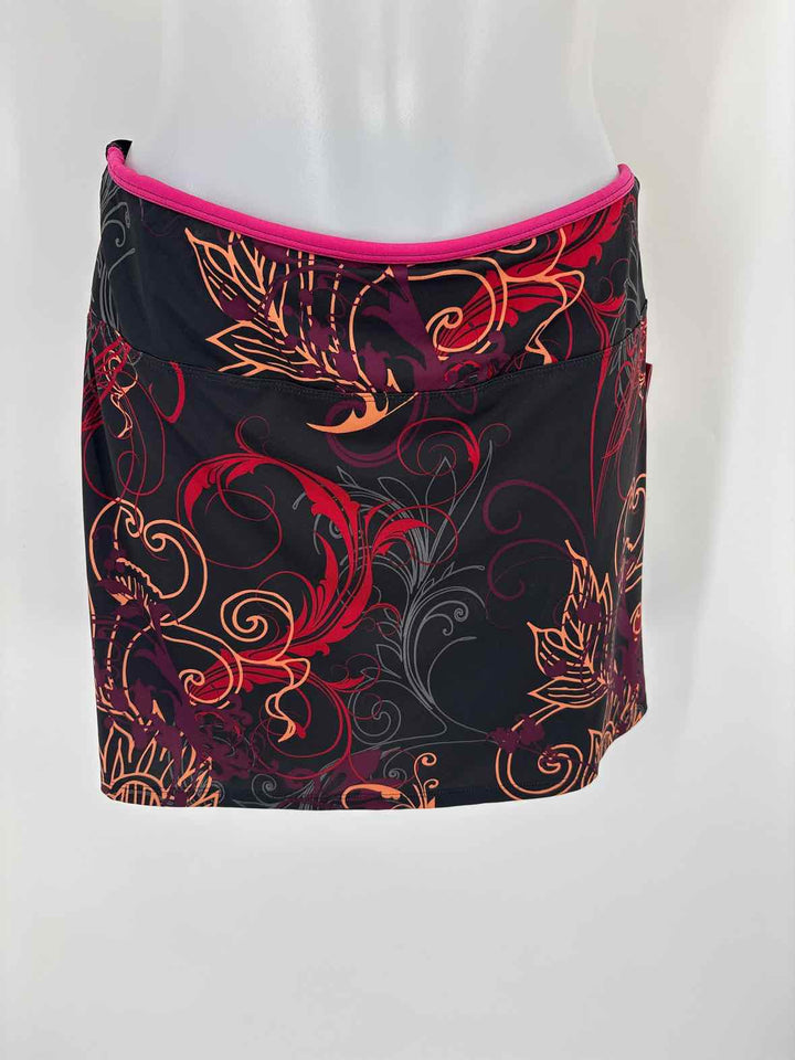 Size M Black Print Skirt