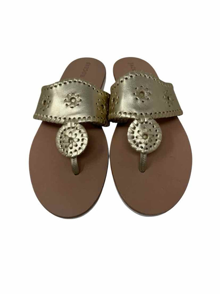 Shoe Size 9 Jack Rogers Gold Leather Sandals