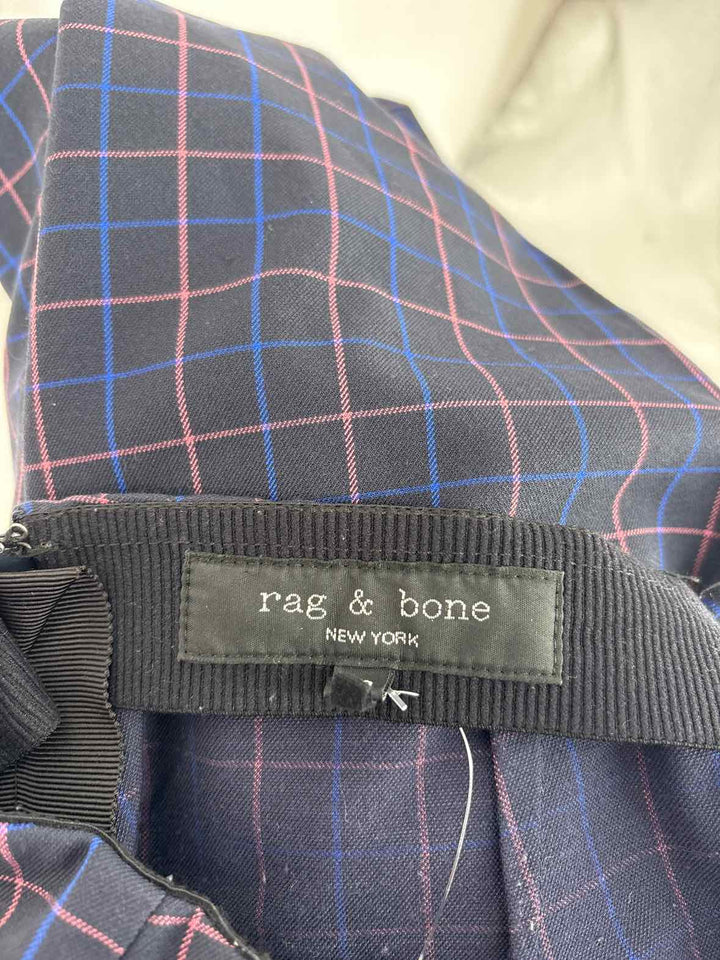 Size 10 RAG & BONE Black Print Pants