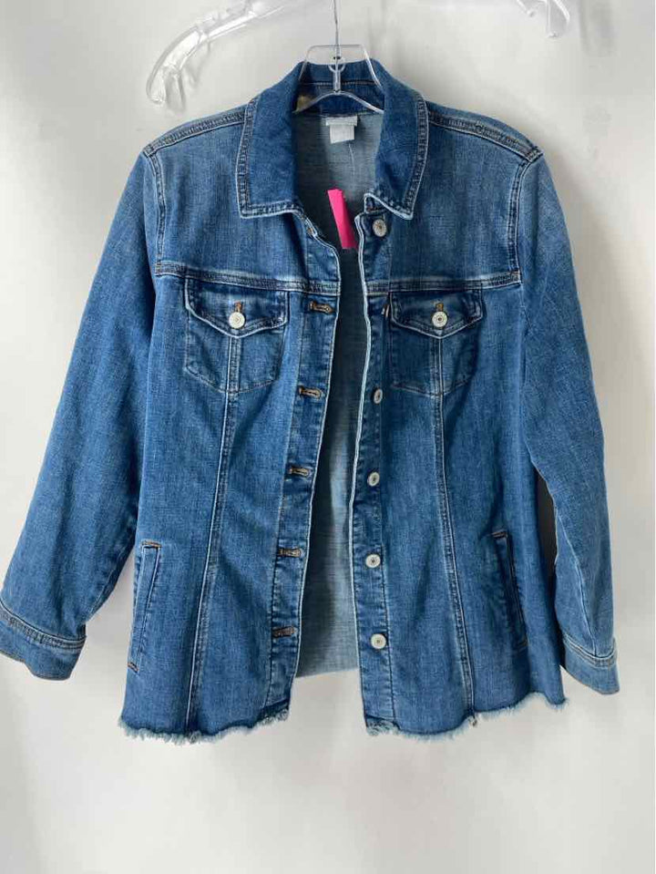 Size 12 Chico's Denim Jacket