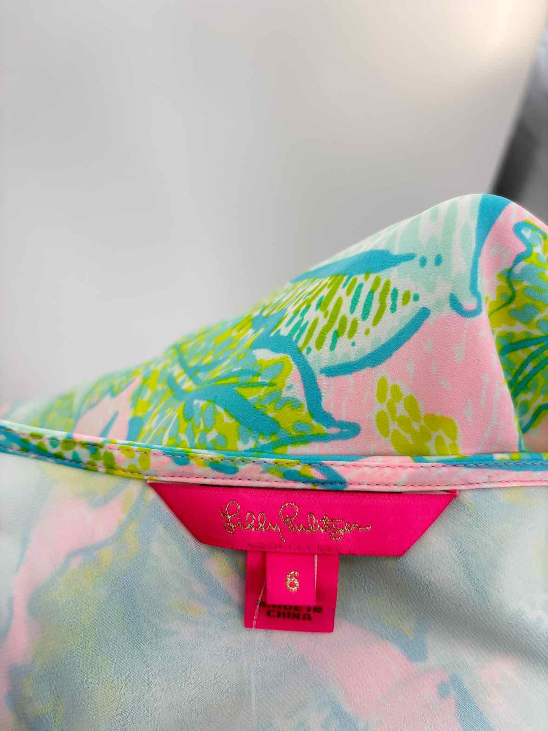 Size 6 Lilly Pulitzer Multi-Color Shirt